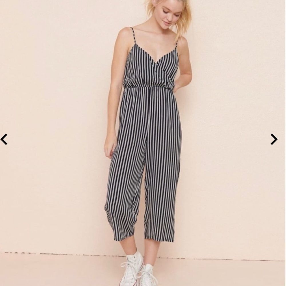 Garage | Stripe Wrap Jumpsuit w/ Pockets